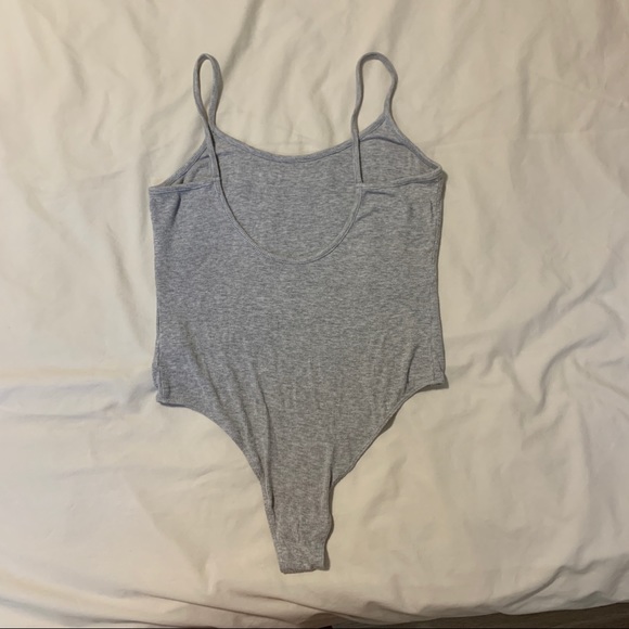 Grey ribbed bodysuit - Picture 3 of 3